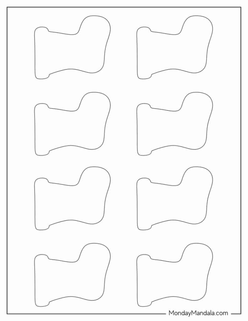 70 christmas stocking templates (free pdf printables)
